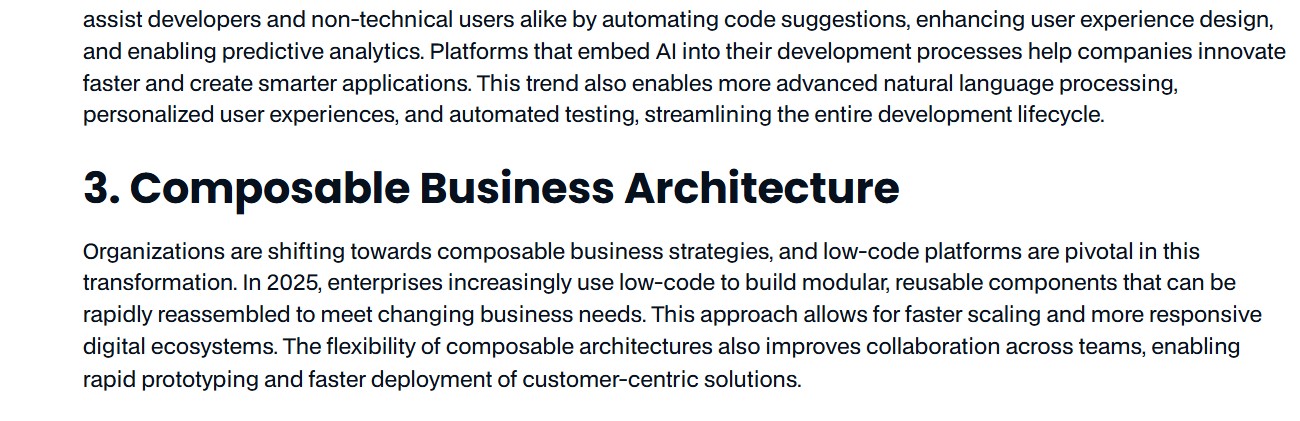 Graphique adoption Low-Code en entreprise